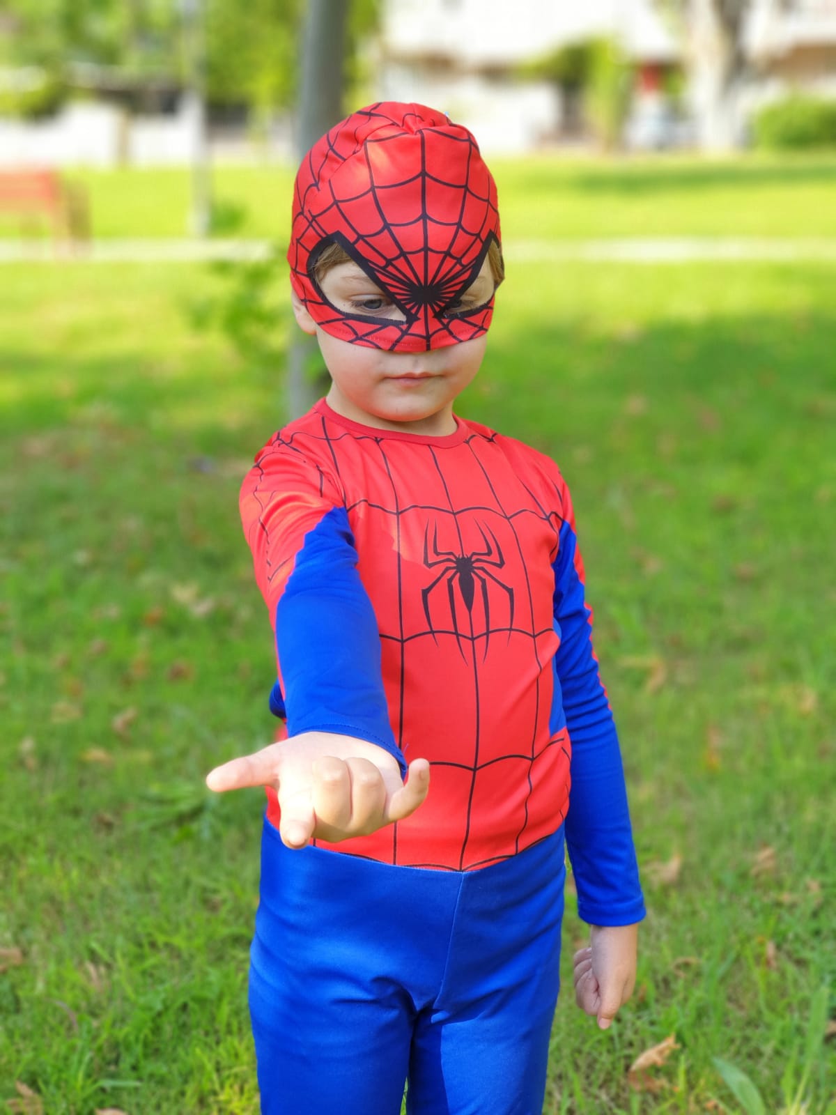 Erkek Çocuk Spiderman Kostümü - Maskeli Örümcek Adam Kostüm Seti