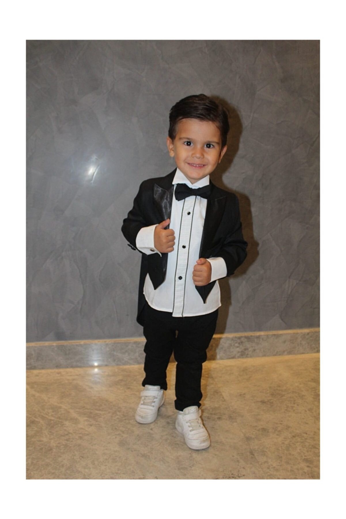 Çocuk Siyah Frak Smokin