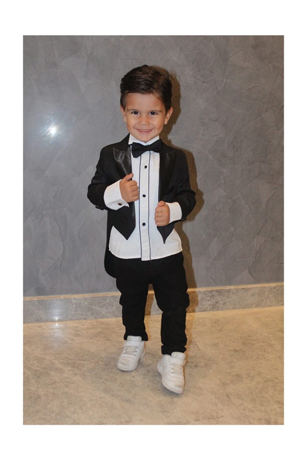 Çocuk Siyah Frak Smokin
