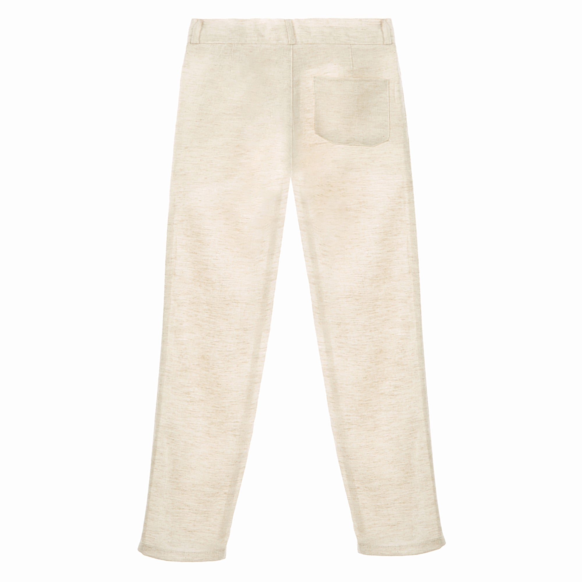 Bej Renkli Keten Çocuk Takım Elbise – Aslı Türkoğlu Kids Atelier