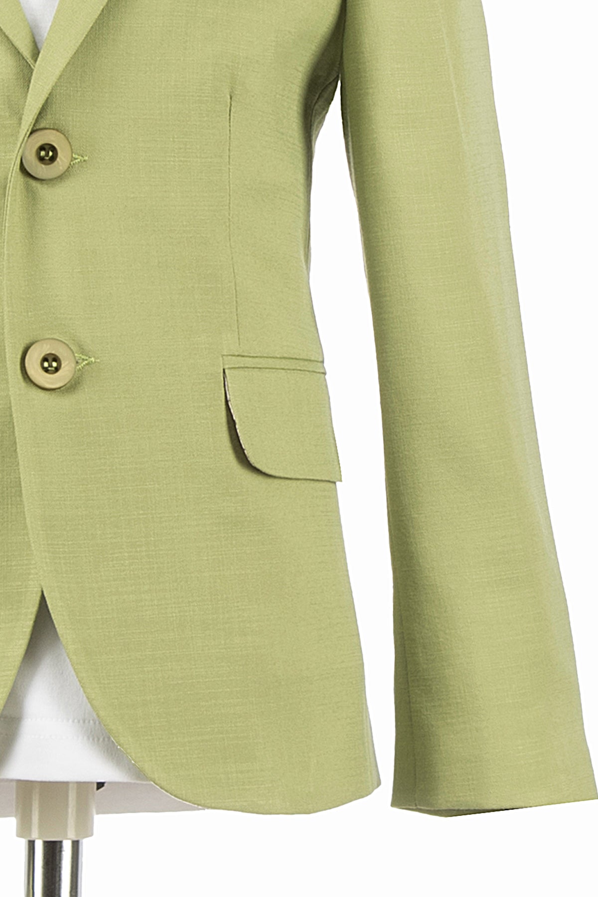 Yeşil Keten Çocuk Şort Ceket Tişört Seti | 1-14 Yaş Erkek Yazlık Takım