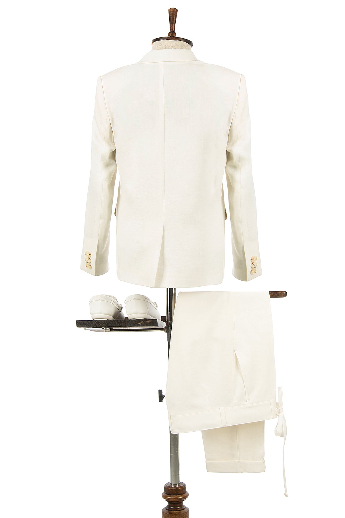 Ekru Keten Çocuk Takım Elbise | 1-14 Yaş Erkek Yazlık Şık Set