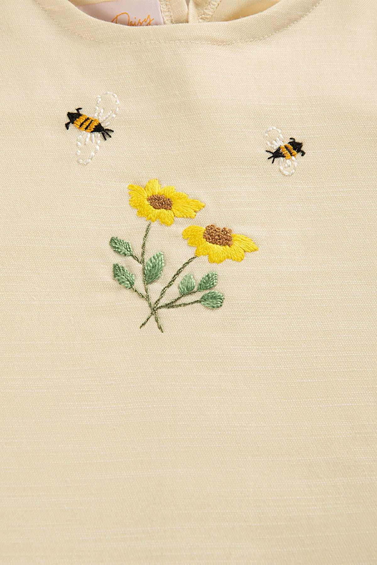 Kız Çocuk El Nakışlı Yazlık Elbise Çok Renkli 9Ay-5Yaş