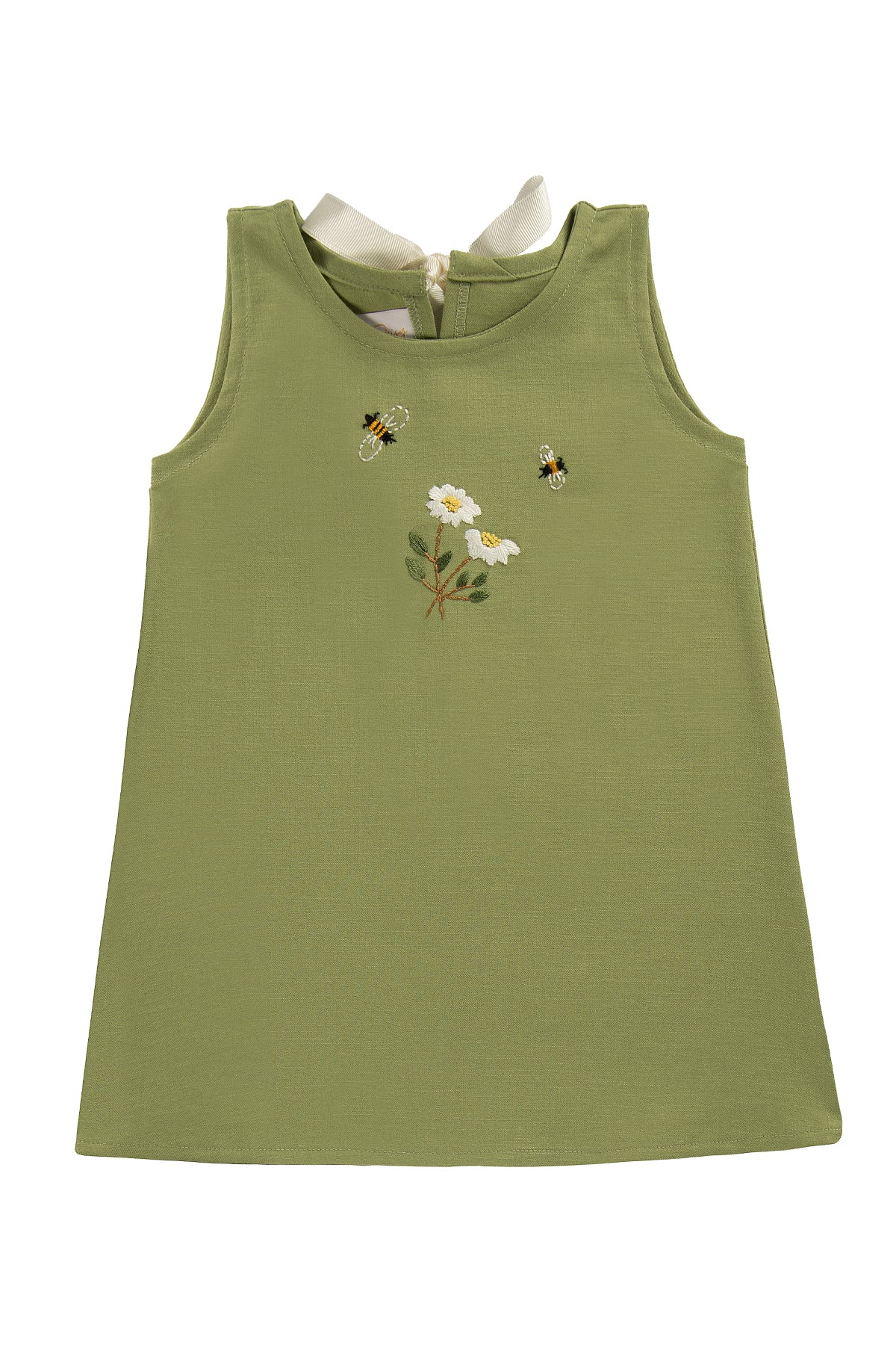 Kız Çocuk El Nakışlı Yazlık Elbise Çok Renkli 9Ay-5Yaş