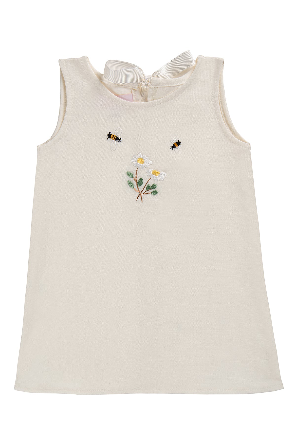 Kız Çocuk El Nakışlı Yazlık Elbise Çok Renkli 9Ay-5Yaş