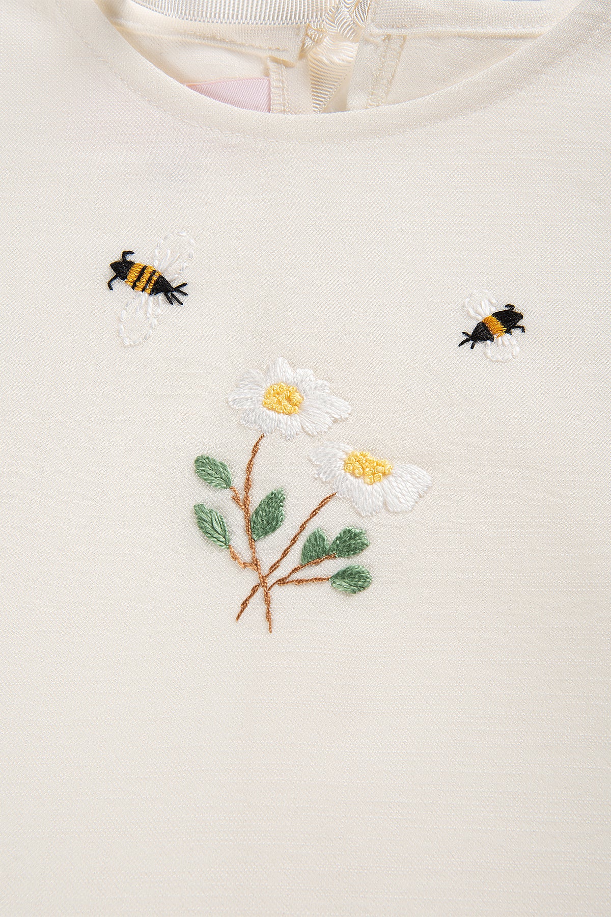 Kız Çocuk El Nakışlı Yazlık Elbise Çok Renkli 9Ay-5Yaş