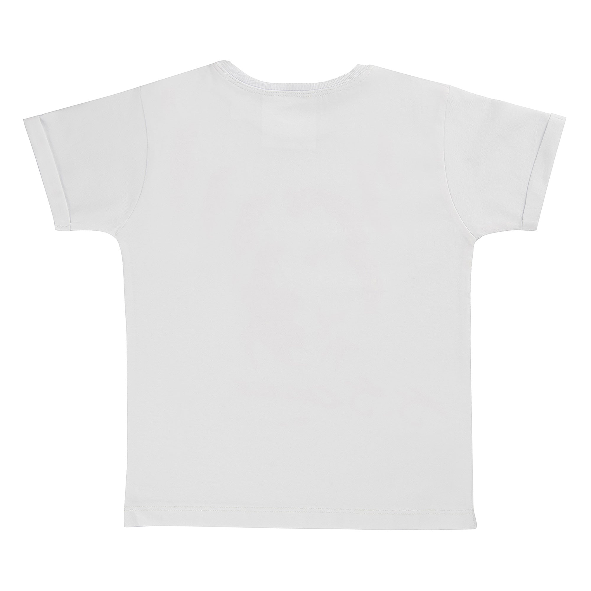 Atatürk Baskılı Beyaz Çocuk Tişört | %100 Pamuk 3-10 Yaş Unisex