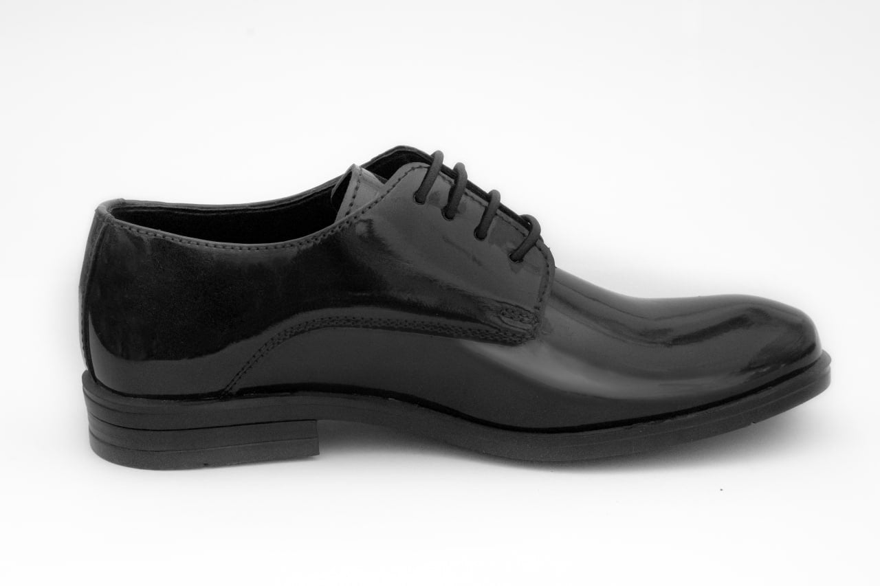 Erkek Çocuk Siyah Rugan Klasik Ayakkabı