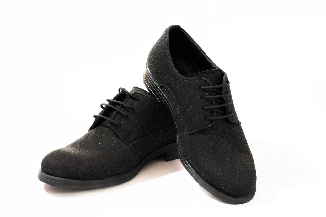 Erkek Çocuk Siyah Simli Klasik Ayakkabı