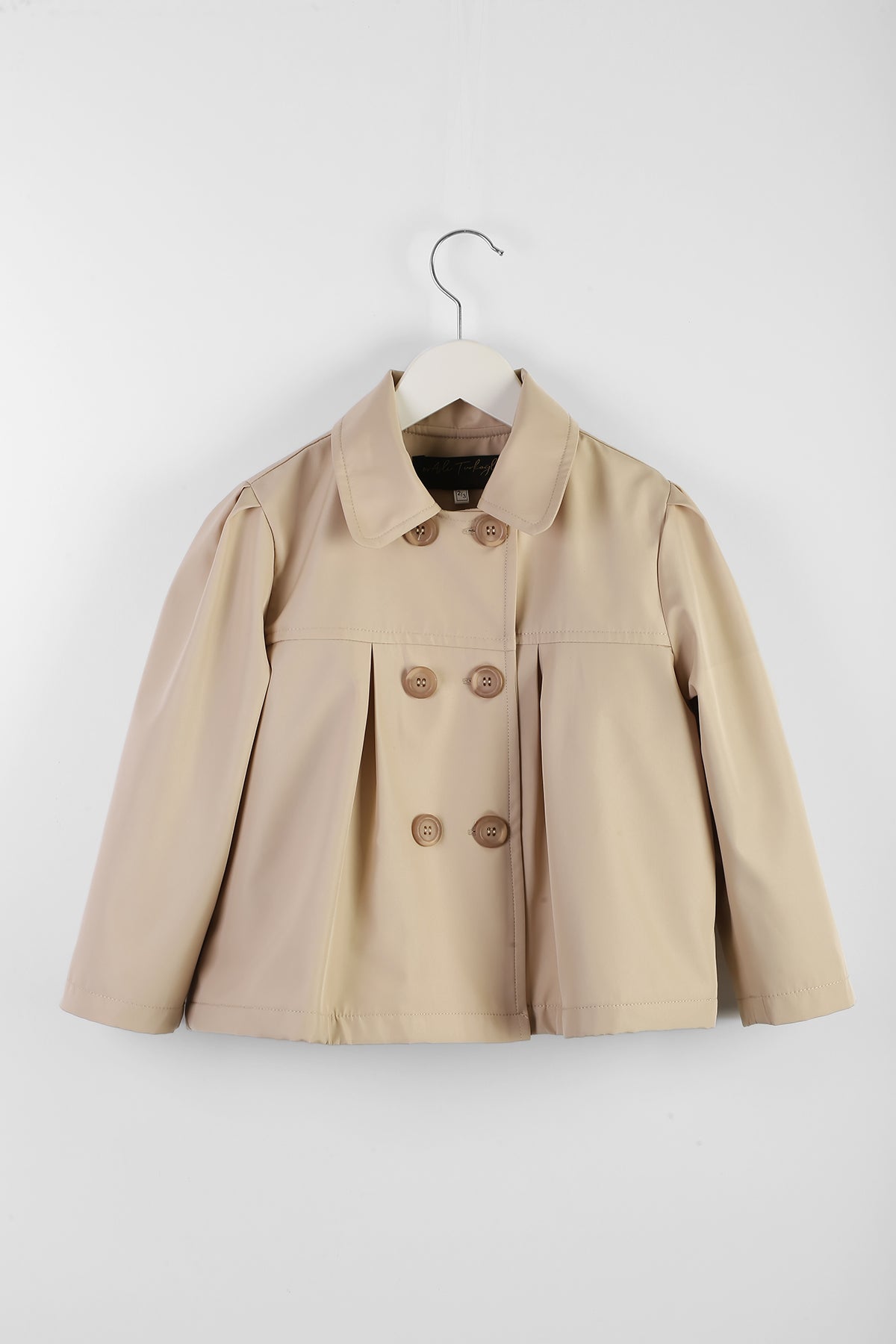 Kız Çocuk Trençkot Açık Kahve