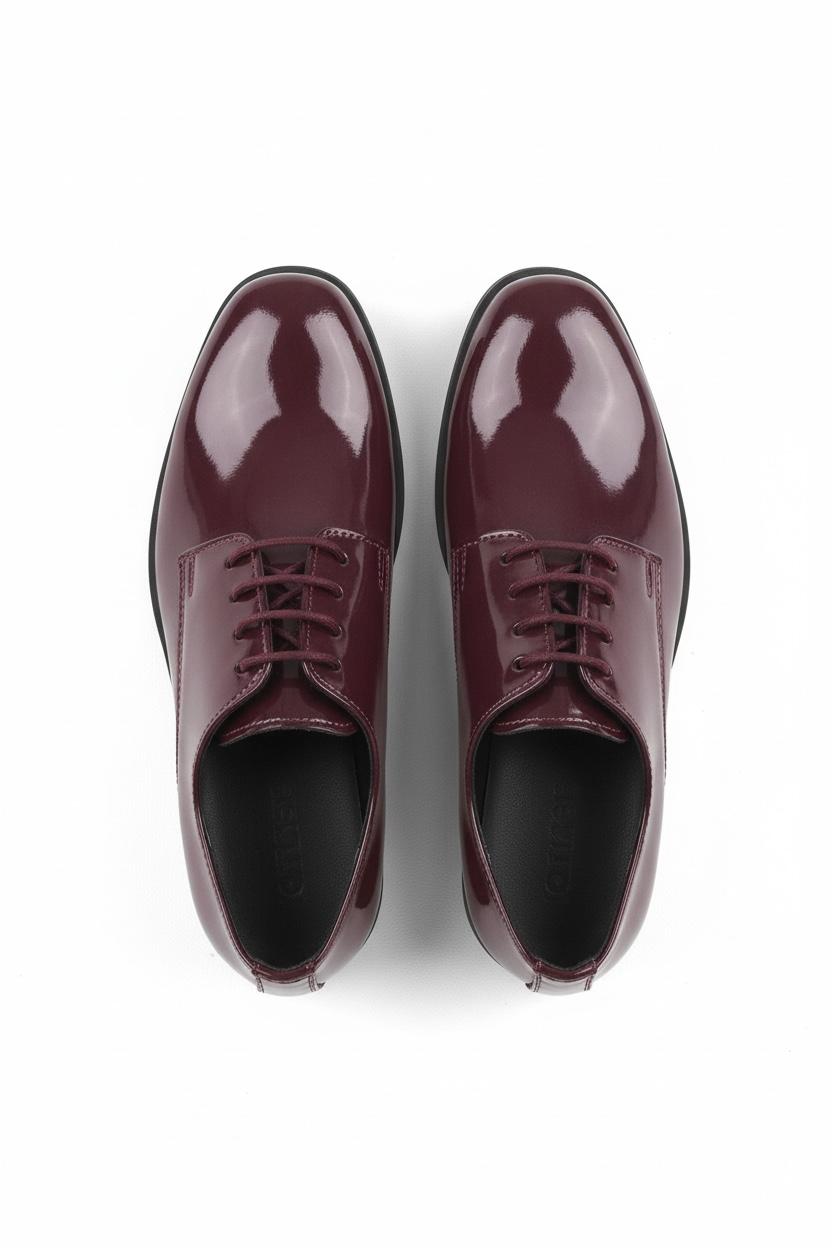 Bordo Rugan Çocuk Klasik Ayakkabı  Özel Gün & Davet Ayakkabısı