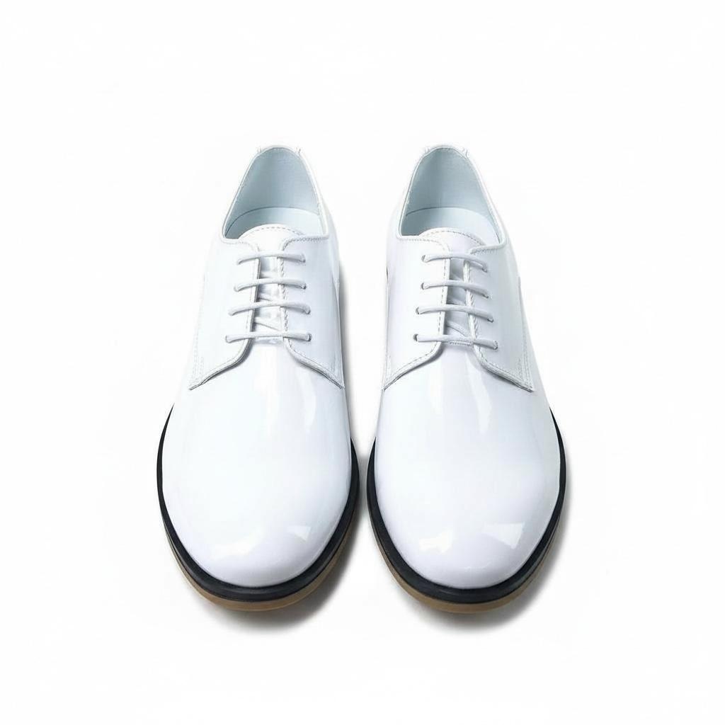 Beyaz Klasik Çocuk Ayakkabısı  Bağcıklı Özel Gün Ayakkabısı