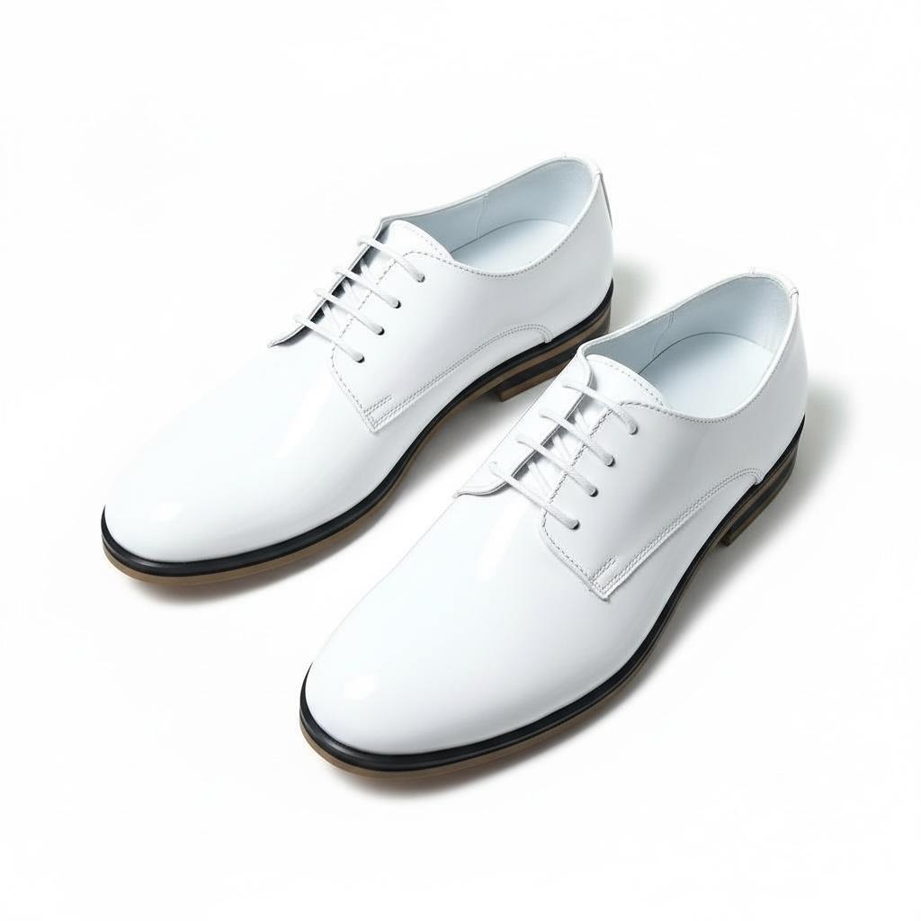 Beyaz Klasik Çocuk Ayakkabısı  Bağcıklı Özel Gün Ayakkabısı