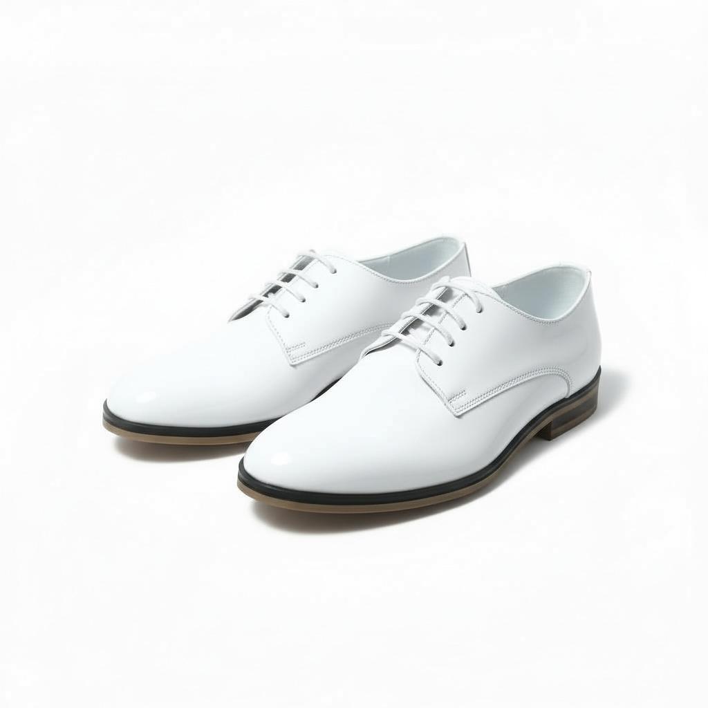 Beyaz Klasik Çocuk Ayakkabısı  Bağcıklı Özel Gün Ayakkabısı