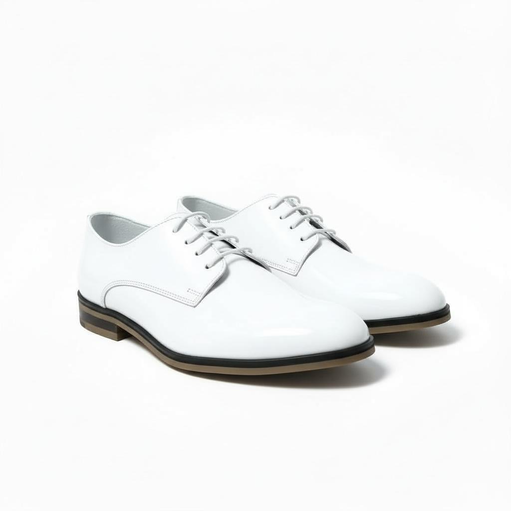 Beyaz Klasik Çocuk Ayakkabısı  Bağcıklı Özel Gün Ayakkabısı