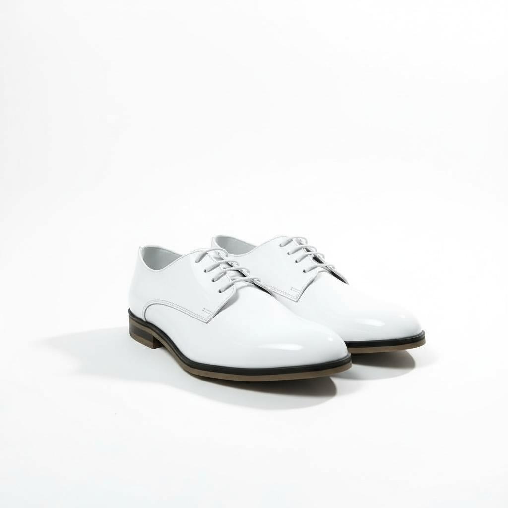 Beyaz Klasik Çocuk Ayakkabısı  Bağcıklı Özel Gün Ayakkabısı
