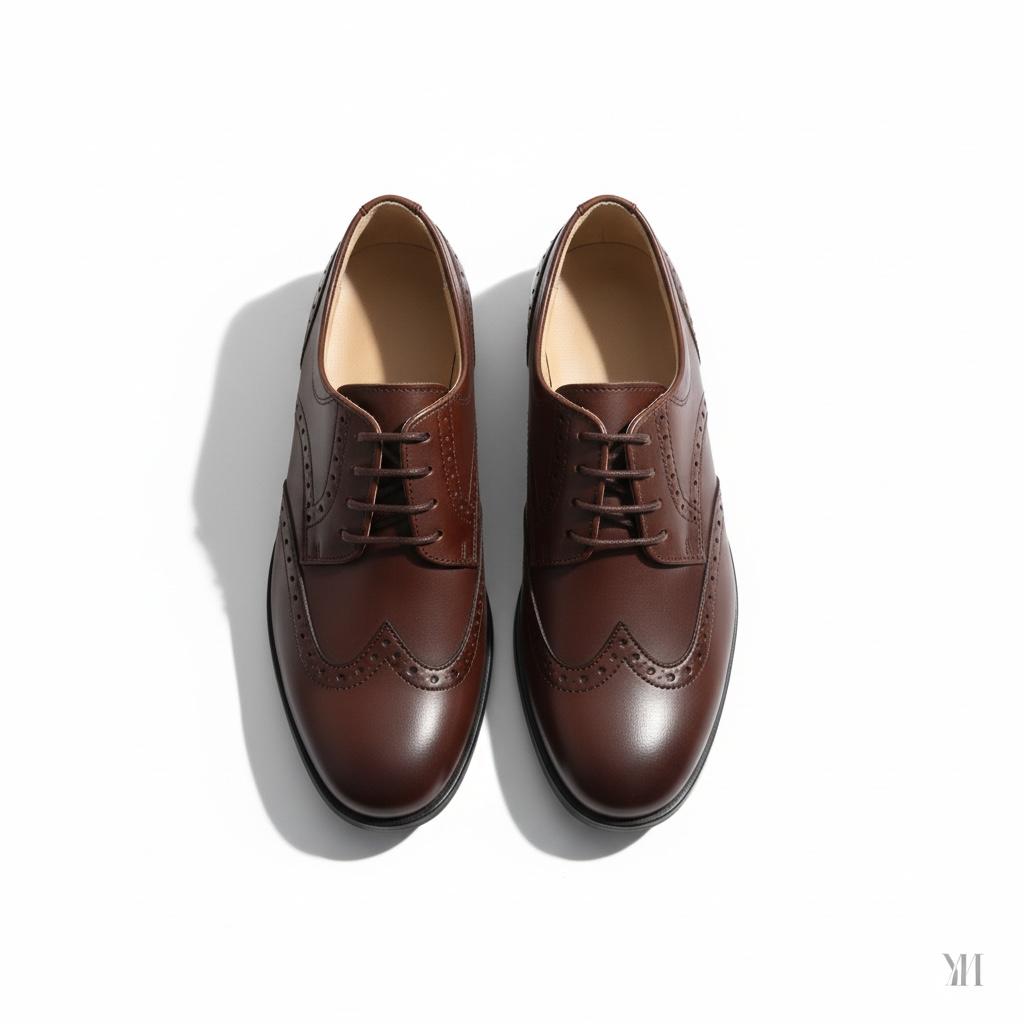 Kahverengi Klasik Çocuk Ayakkabısı  Bağcıklı Özel Gün Ayakkabısı