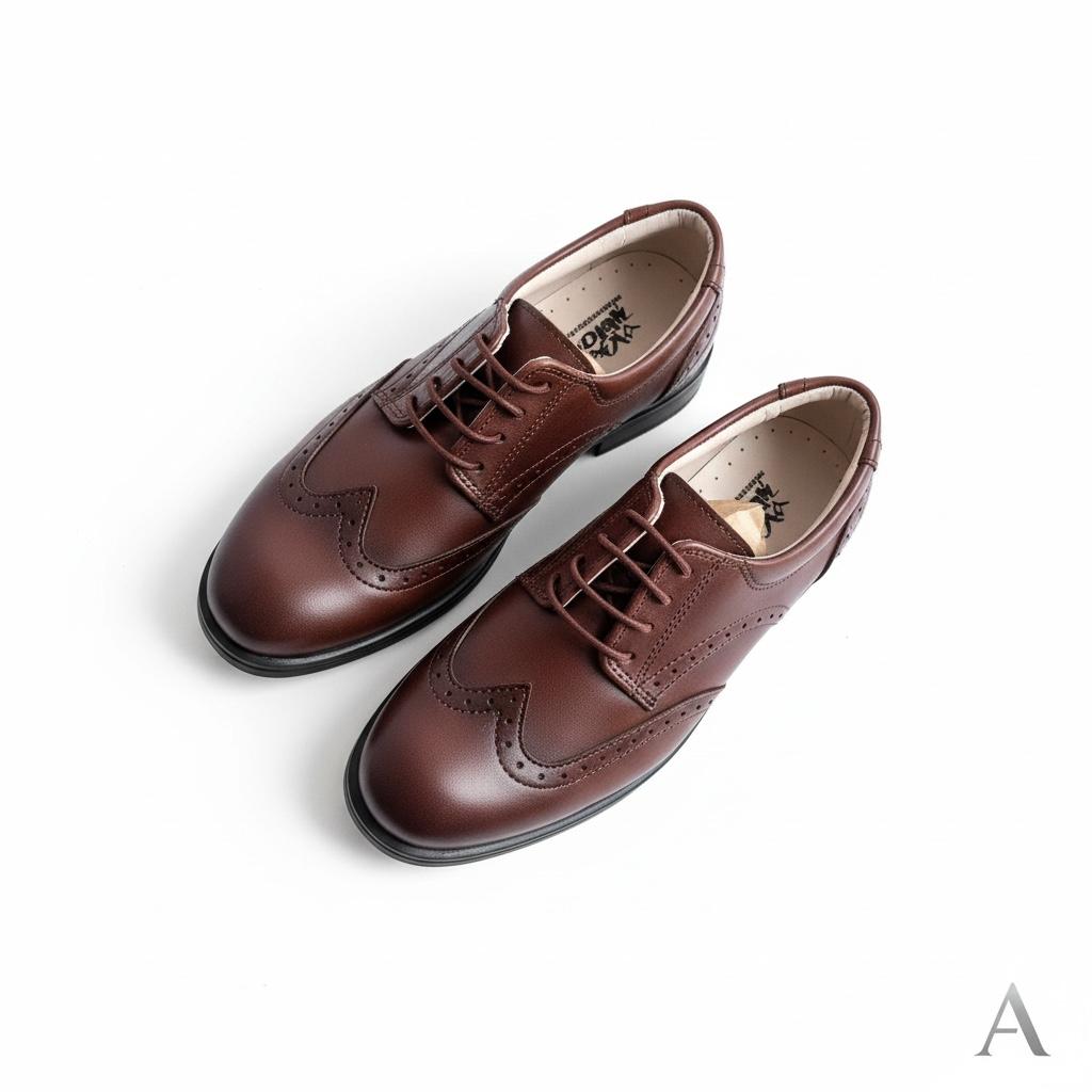 Kahverengi Klasik Çocuk Ayakkabısı  Bağcıklı Özel Gün Ayakkabısı