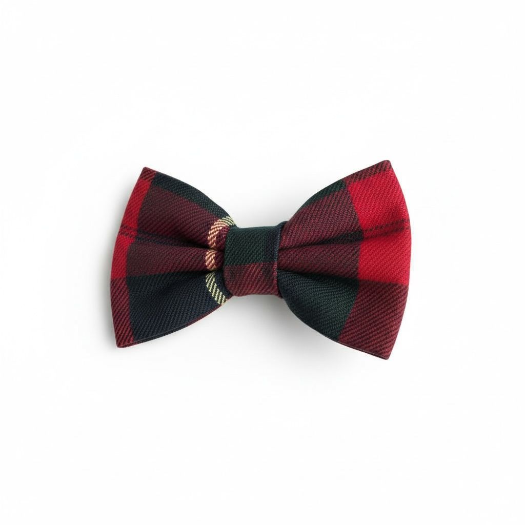 Erkek Çocuk Ekose Papyon – Şık & Klasik Özel Gün Aksesuarı