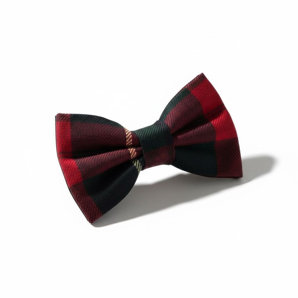 Erkek Çocuk Ekose Papyon – Şık & Klasik Özel Gün Aksesuarı