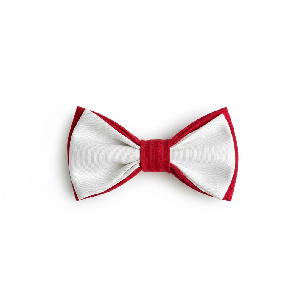 Erkek Çocuk Beyaz Kırmızı Papyon – Klasik & Şık Özel Gün Aksesuarı