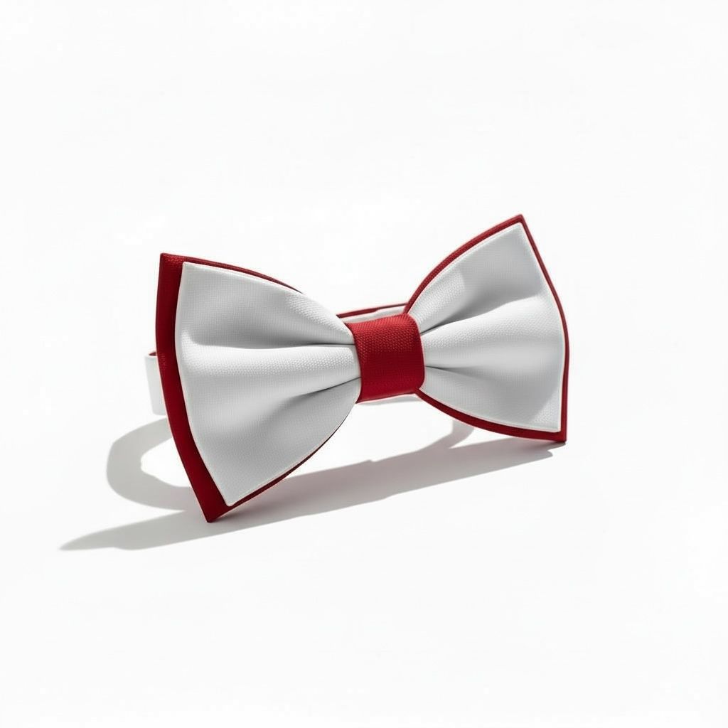 Erkek Çocuk Beyaz Kırmızı Papyon – Klasik & Şık Özel Gün Aksesuarı