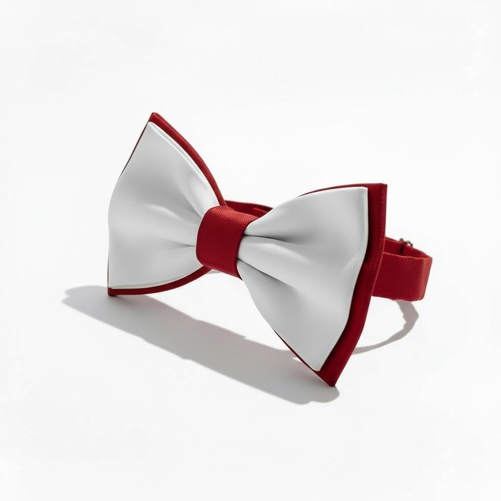 Erkek Çocuk Beyaz Kırmızı Papyon – Klasik & Şık Özel Gün Aksesuarı