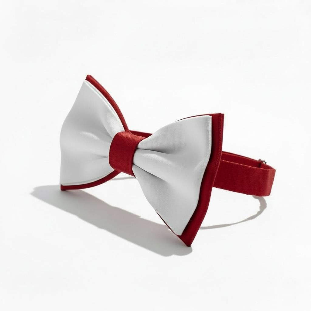 Erkek Çocuk Beyaz Kırmızı Papyon – Klasik & Şık Özel Gün Aksesuarı
