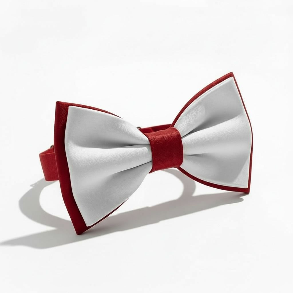 Erkek Çocuk Beyaz Kırmızı Papyon – Klasik & Şık Özel Gün Aksesuarı