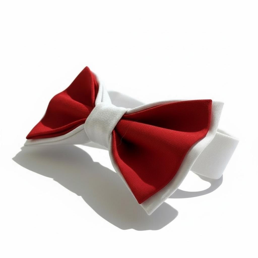 Erkek Çocuk Beyaz Kırmızı Papyon – Klasik Şık Özel Gün Aksesuarı