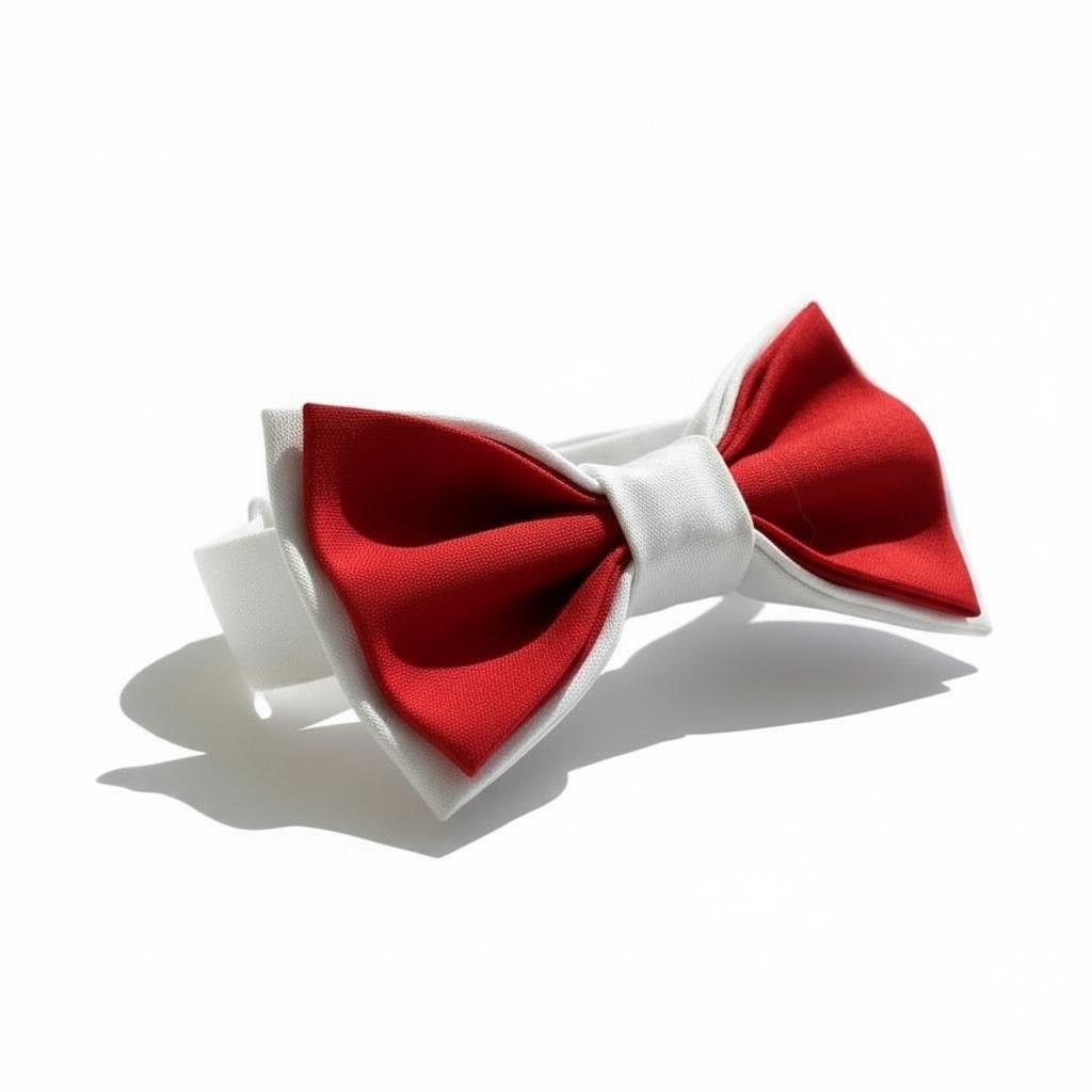 Erkek Çocuk Beyaz Kırmızı Papyon – Klasik Şık Özel Gün Aksesuarı