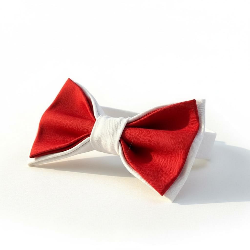 Erkek Çocuk Beyaz Kırmızı Papyon – Klasik Şık Özel Gün Aksesuarı