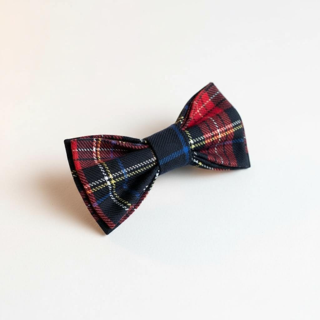 Erkek Çocuk Lacivert Ekose Papyon – Klasik Şık Özel Gün Aksesuarı