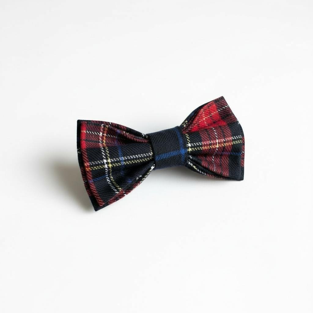 Erkek Çocuk Lacivert Ekose Papyon – Klasik Şık Özel Gün Aksesuarı