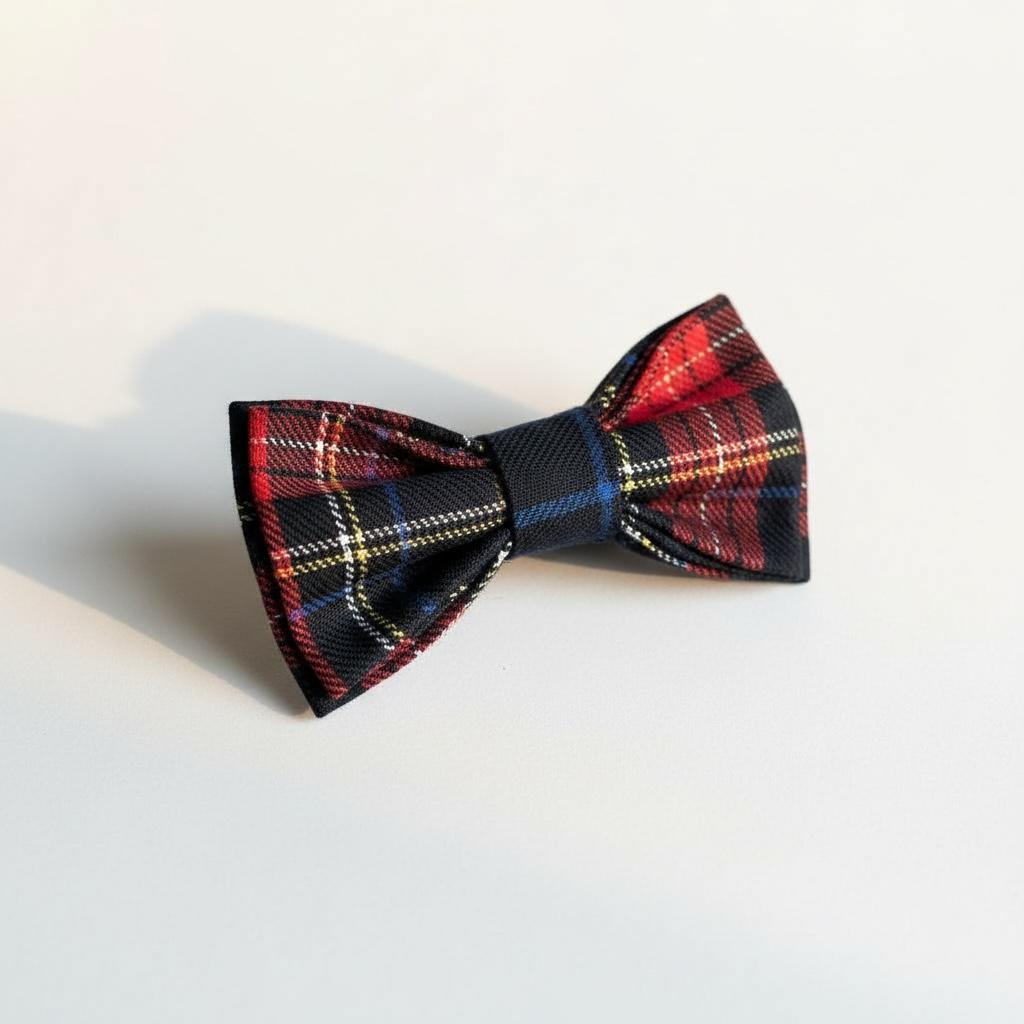 Erkek Çocuk Lacivert Ekose Papyon – Klasik Şık Özel Gün Aksesuarı