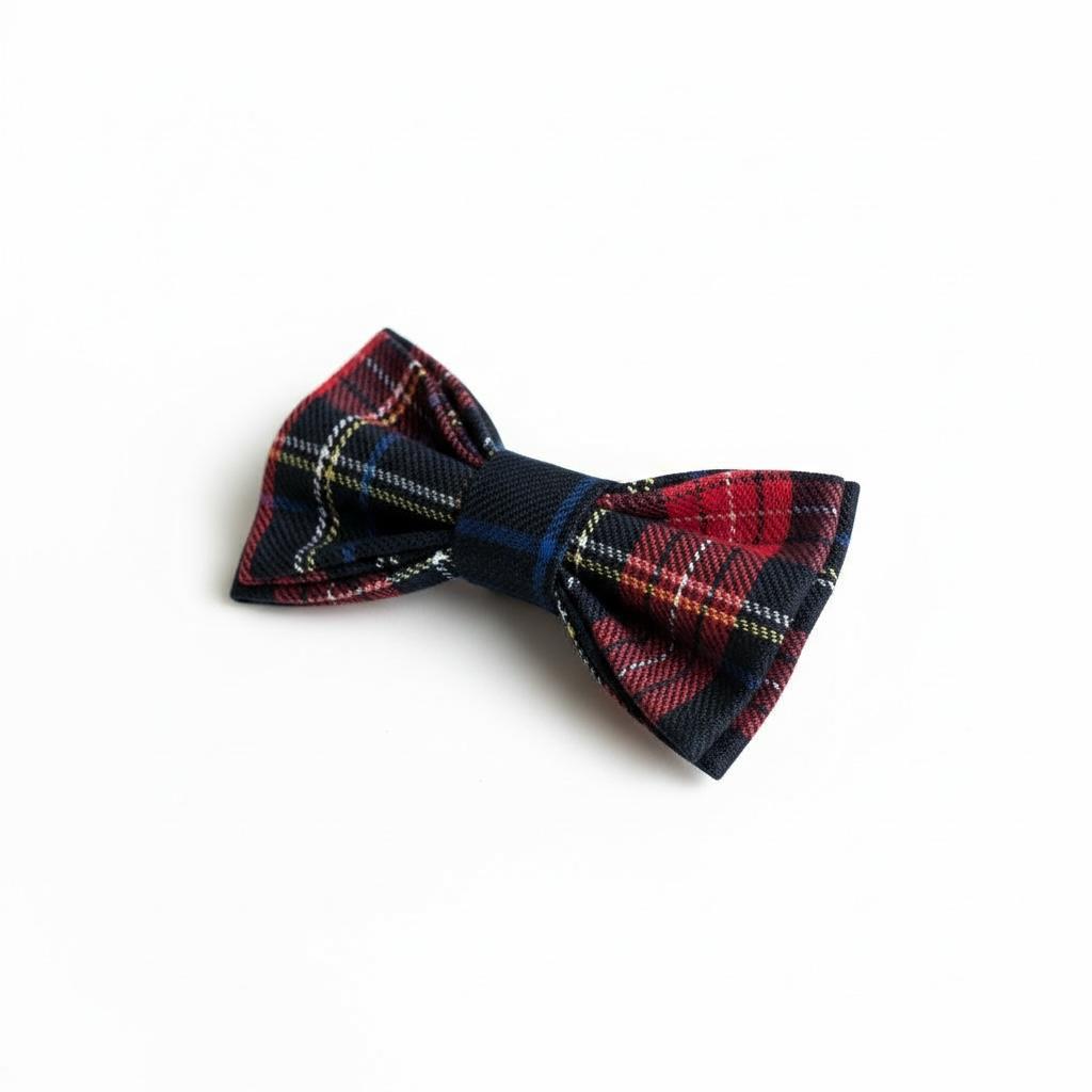 Erkek Çocuk Lacivert Ekose Papyon – Klasik Şık Özel Gün Aksesuarı