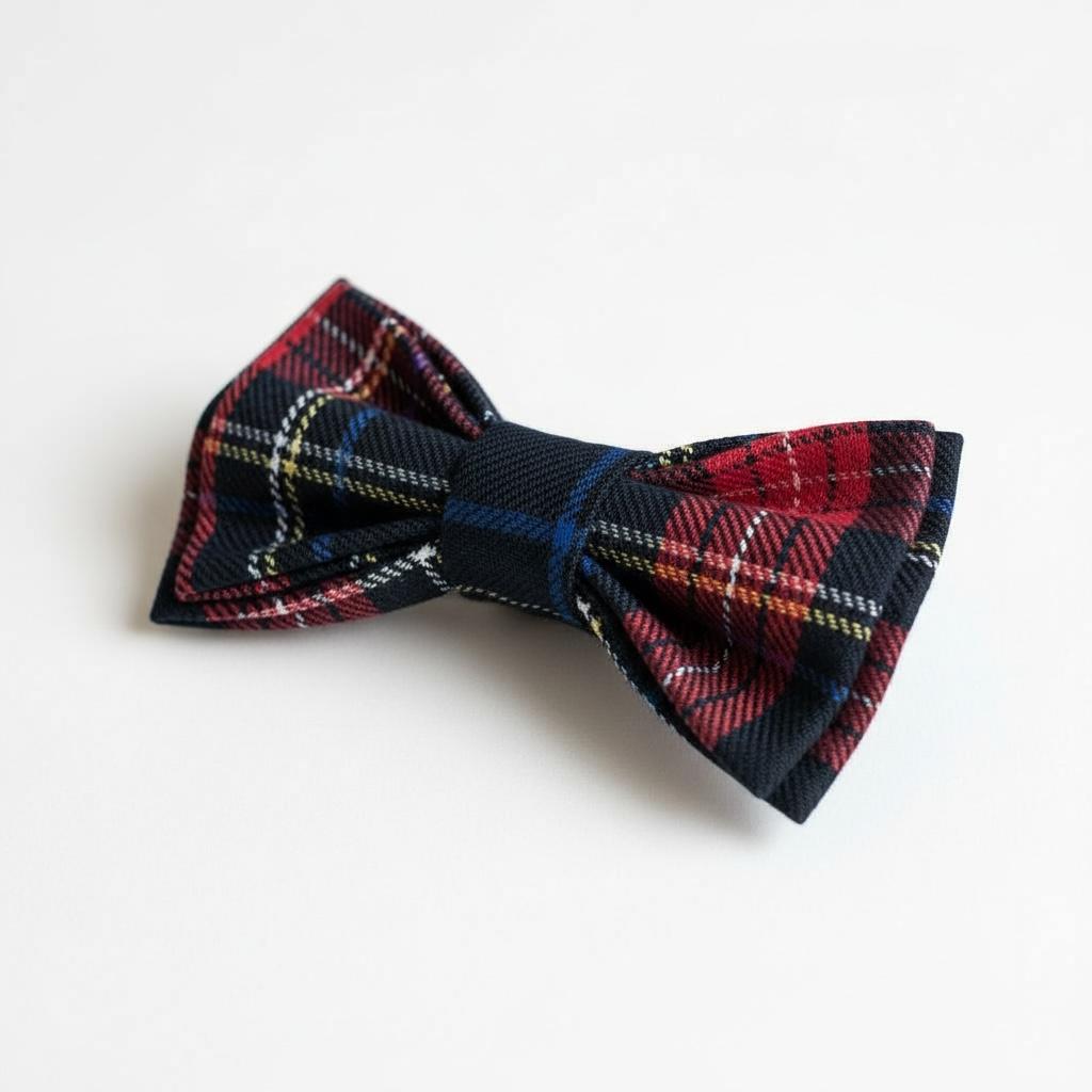 Erkek Çocuk Lacivert Ekose Papyon – Klasik Şık Özel Gün Aksesuarı