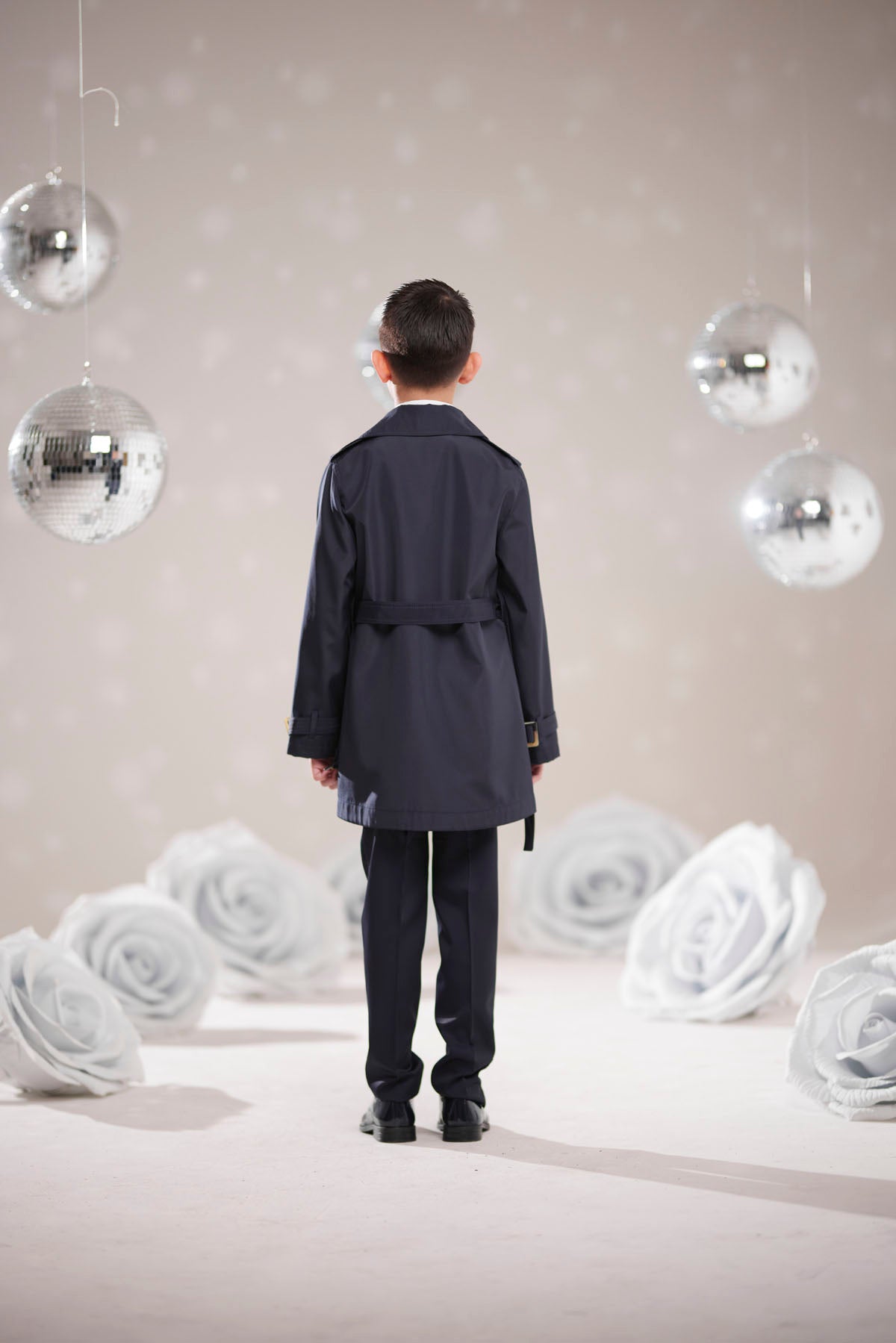 Erkek Çocuk Lacivert Trençkot