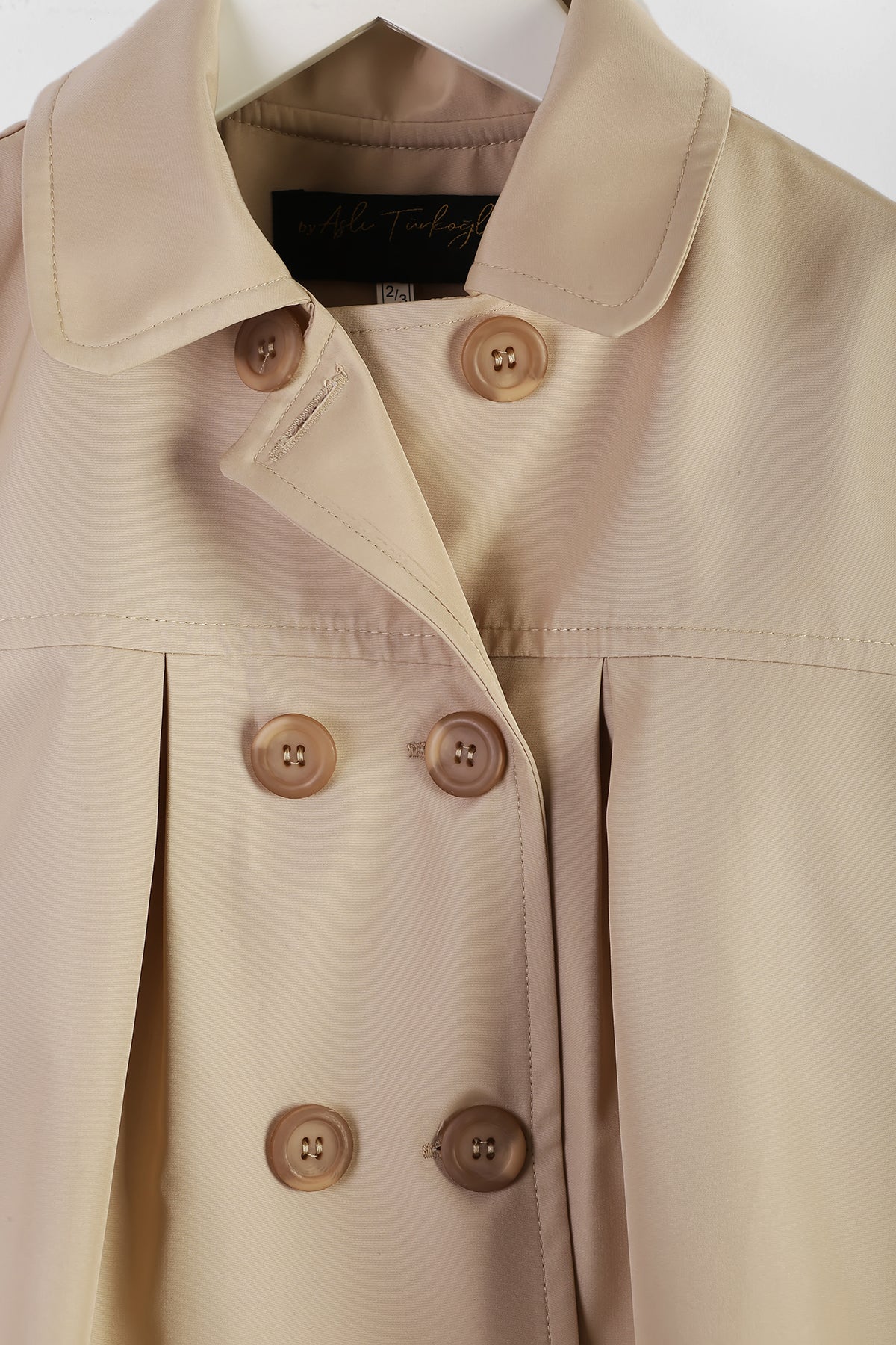 Kız Çocuk Bej Trençkot