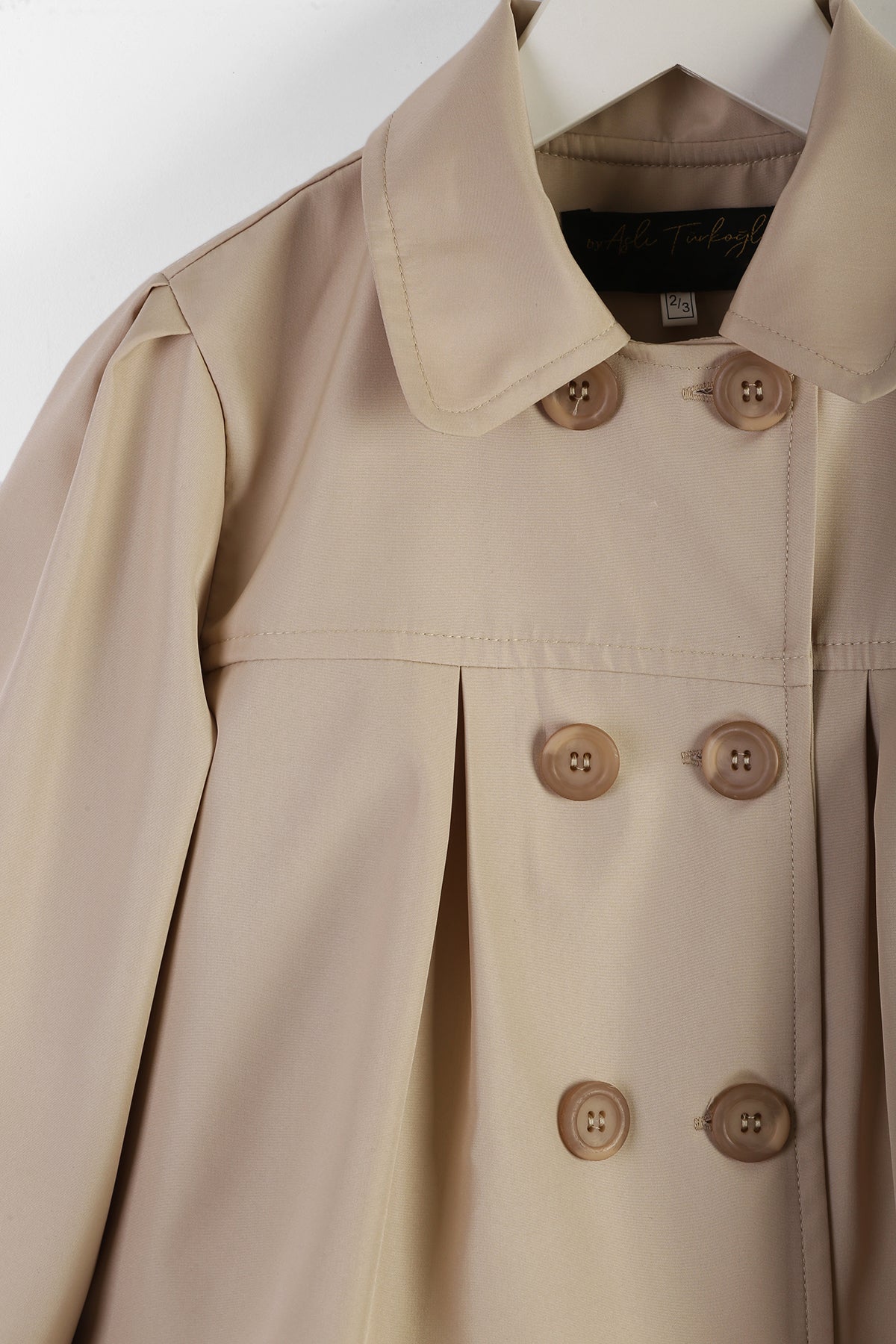 Kız Çocuk Bej Trençkot