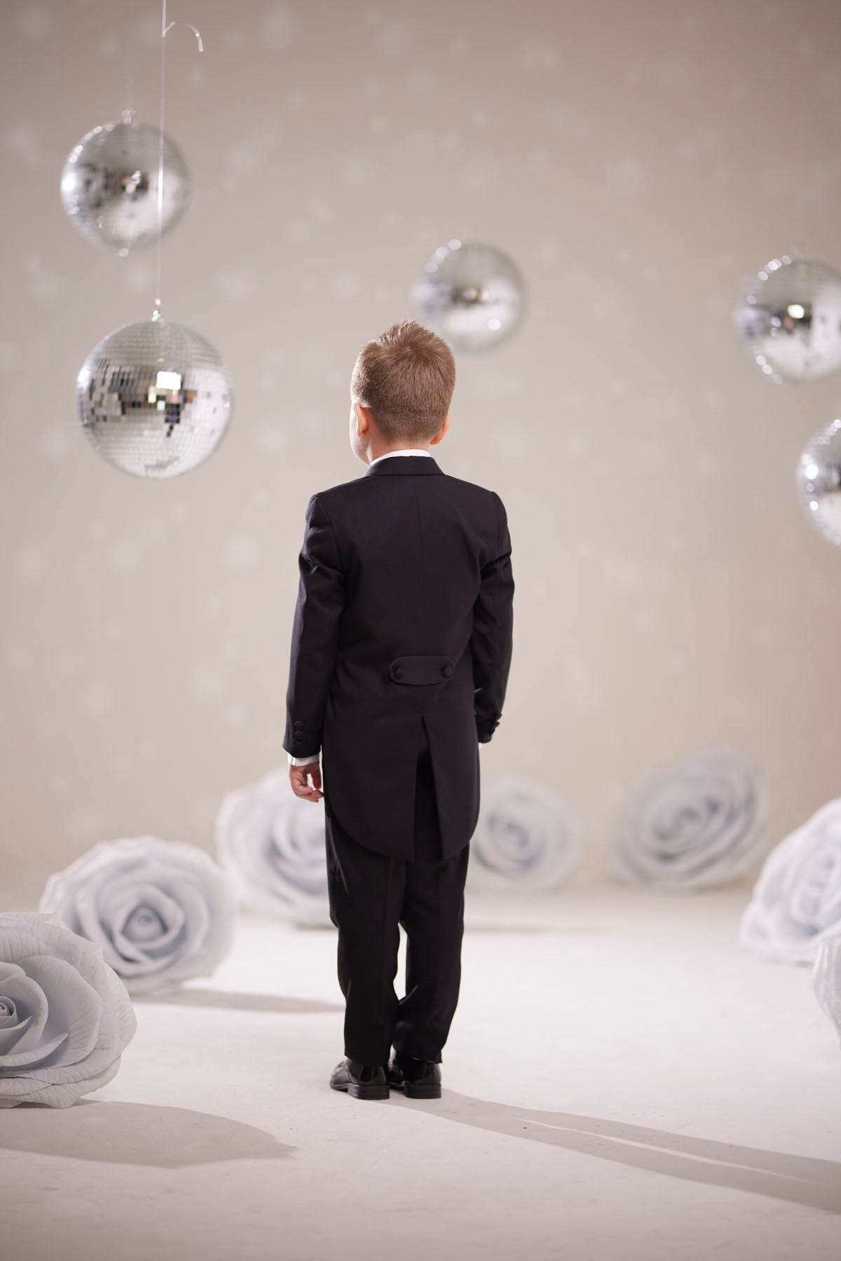 Çocuk Siyah Frak Smokin Takım Elbise