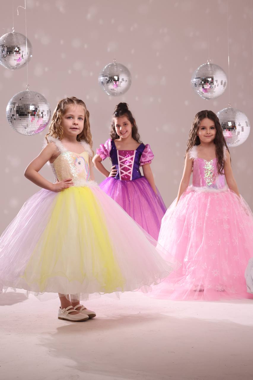 Unicorn Baskılı Elbise