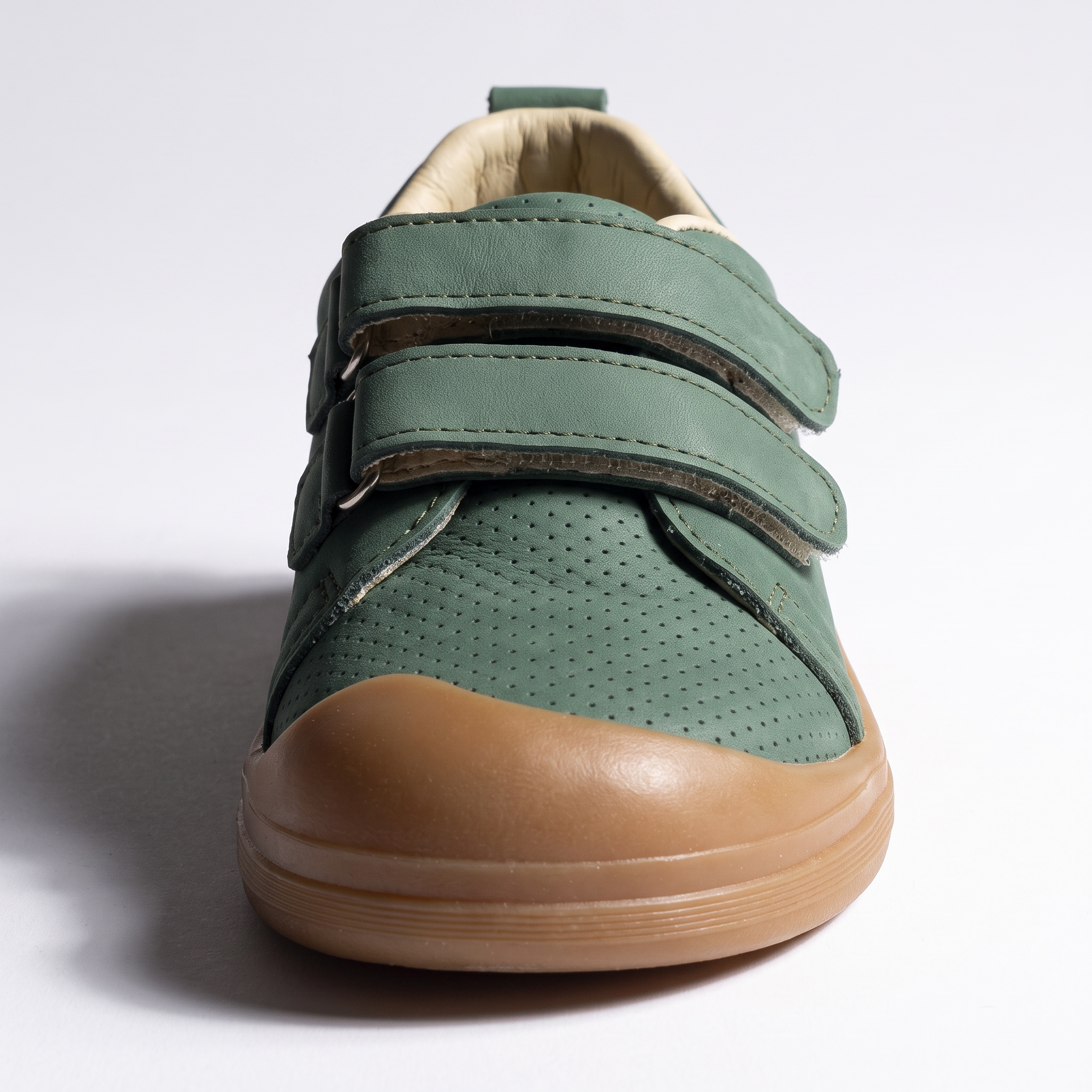 İçi ve Dışı Hakiki Deri Çift Cırt Cırtlı Çocuk Sneaker Ayakkabı